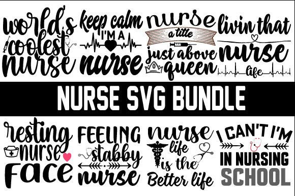Nurse SVG Bundle Tshirt Design: Graphics and Crafts in Action