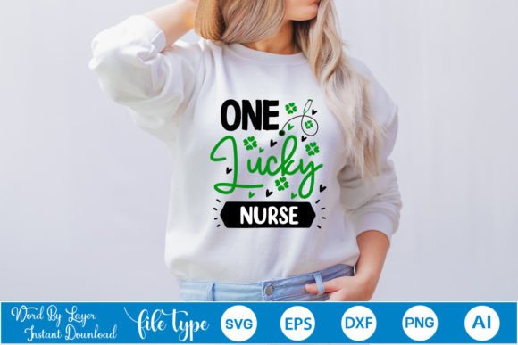 One Lucky Nurse SVG Cut File: Graphics and Crafts for Digital Sellers
