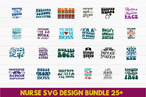 Retro Nurse Bundle: Graphics & Crafts