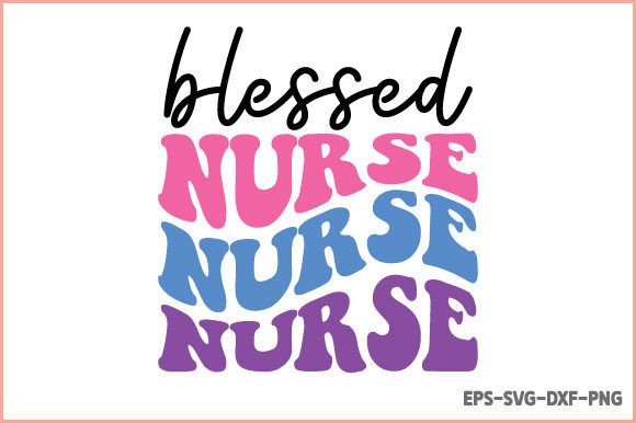 Retro Nurse SVG - Blessed Nurse